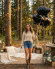 Black Bear Balloon: Woodland Bachelorette Party Decor
