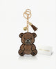 Rhinestone Teddy Bear Keychain: Sparkly Brown Bear Bag Charm with Tassel