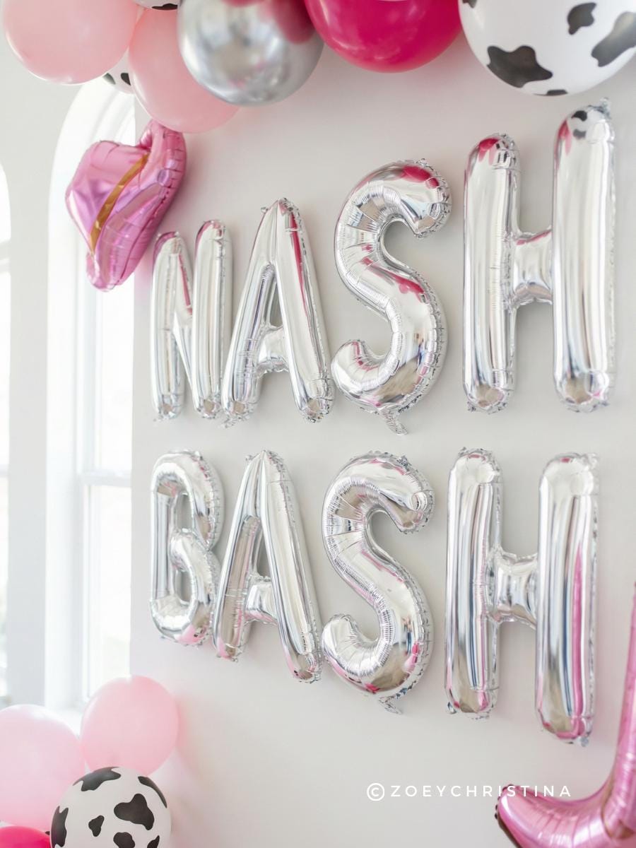 Pink Cowgirl Balloon Garland Kit: Nashville Bachelorette Party Decor