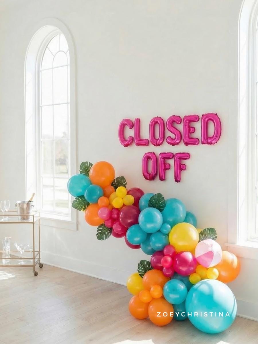 Tropical Island Balloon Garland Kit: Colorful Luau Party Decor • Pool Bachelorette Balloons