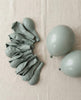Sage Green Balloons: Dusk Balloon Pack, Boho Balloon Garland Kit, Sage Wedding Balloons