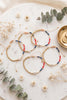 Patriotic Initial Bracelet: 4th of July Summer Jewelry Gift, America 250th Celebration