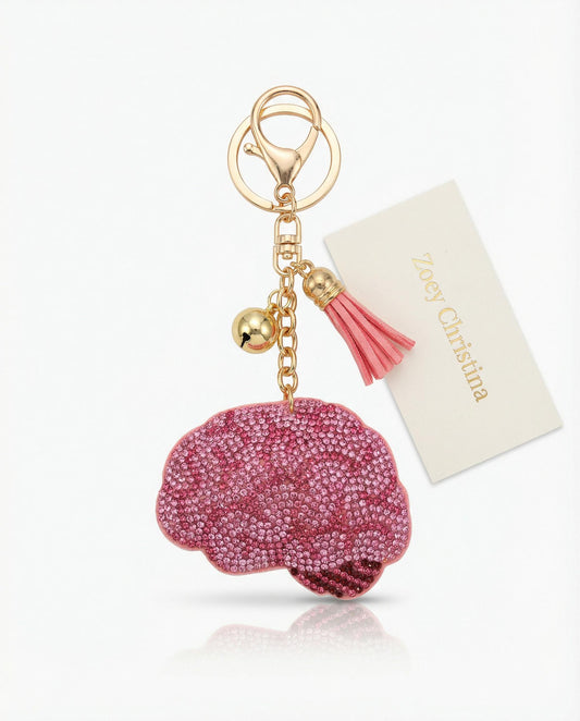 Brain Keychain Gift for Psychology Gift, Neuro Nurse Keychain, BCBA Gift, Neurologist Gift