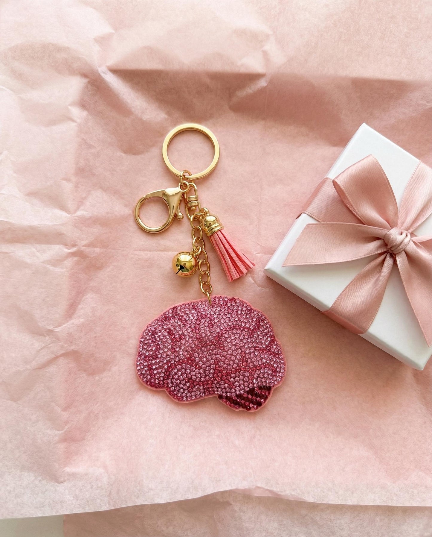 Brain Keychain Gift for Psychology Gift, Neuro Nurse Keychain, BCBA Gift, Neurologist Gift