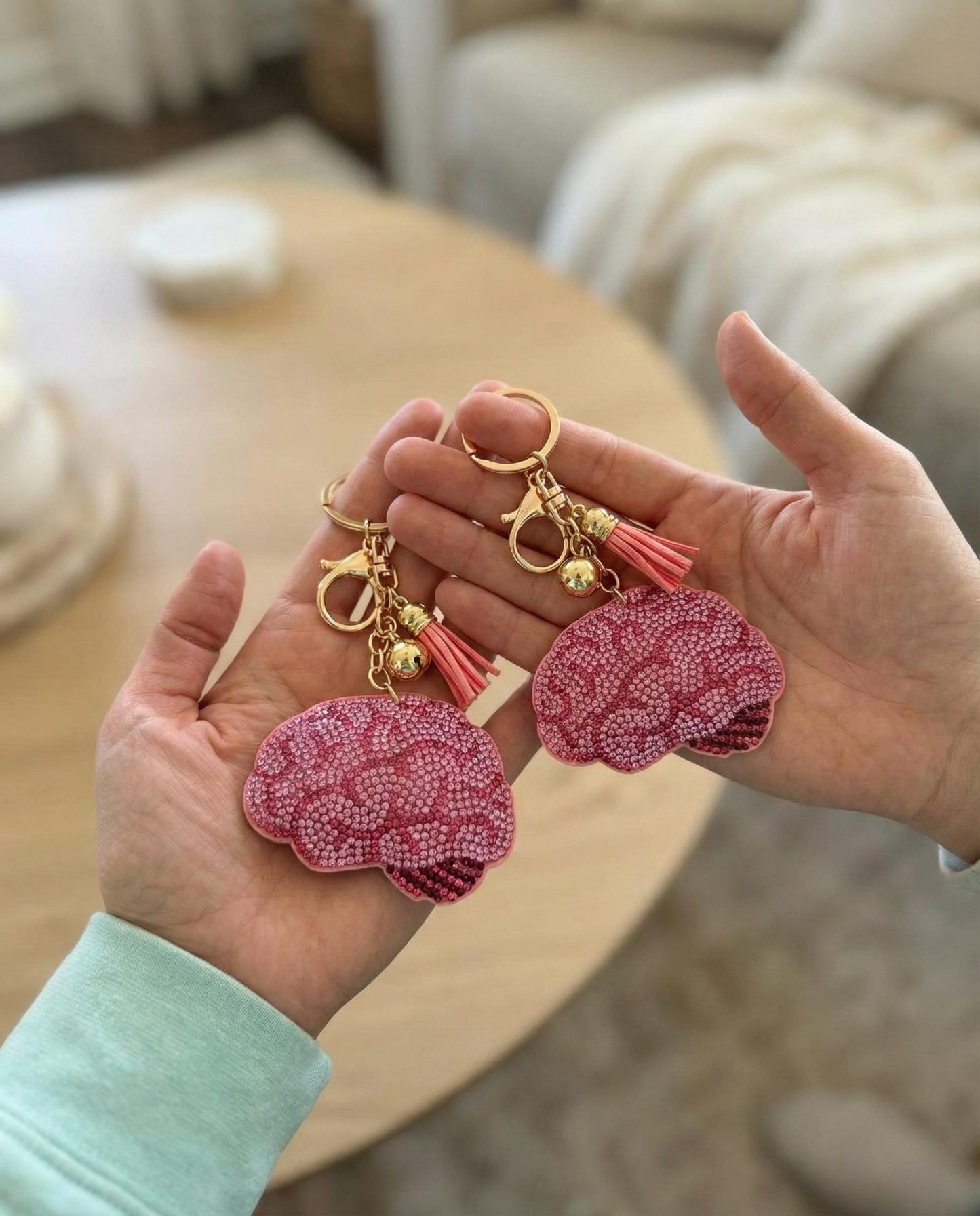 Brain Keychain Gift for Psychology Gift, Neuro Nurse Keychain, BCBA Gift, Neurologist Gift