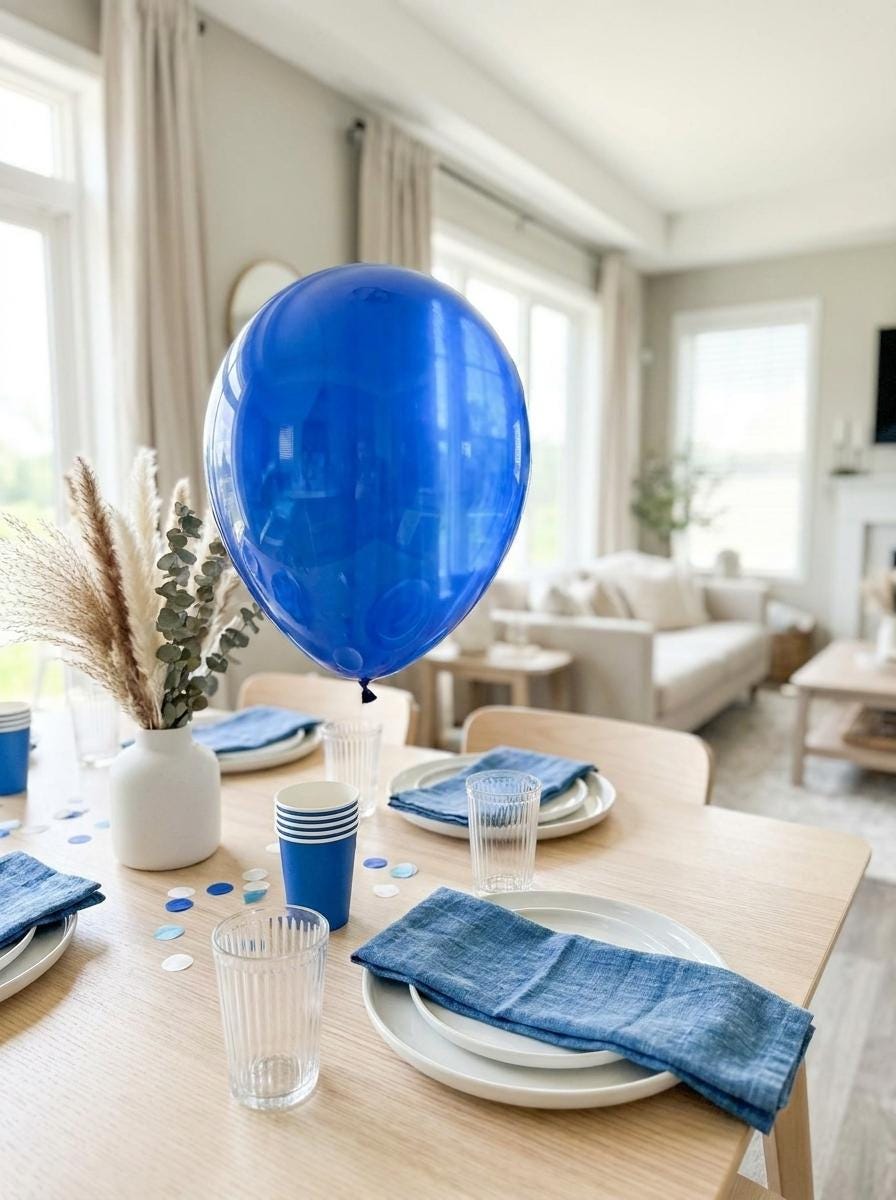 Transparent Blue Balloons 50 Pack | Royal Blue Party Decor for Birthdays, Baby Showers & Graduations