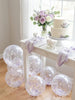 Pastel Purple & White Confetti Balloons: Shes Blooming Party Decorations [25 Pack]