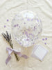 Pastel Purple & White Confetti Balloons: Shes Blooming Party Decorations [25 Pack]
