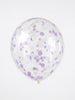 Pastel Purple & White Confetti Balloons: Shes Blooming Party Decorations [25 Pack]