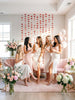 Red Glitter Heart Garland Backdrop: Bridal Shower, Photo Booth Decor (12 Strips)