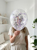 Pastel Purple & White Confetti Balloons: Shes Blooming Party Decorations [25 Pack]