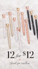 12 Gem Pens for 12 | Mixed Variety Bulk Bundle