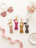 Rhinestone French Bulldog Keychain | Sparkly Frenchie Bag Charm for Frenchie Moms & Dog Lovers