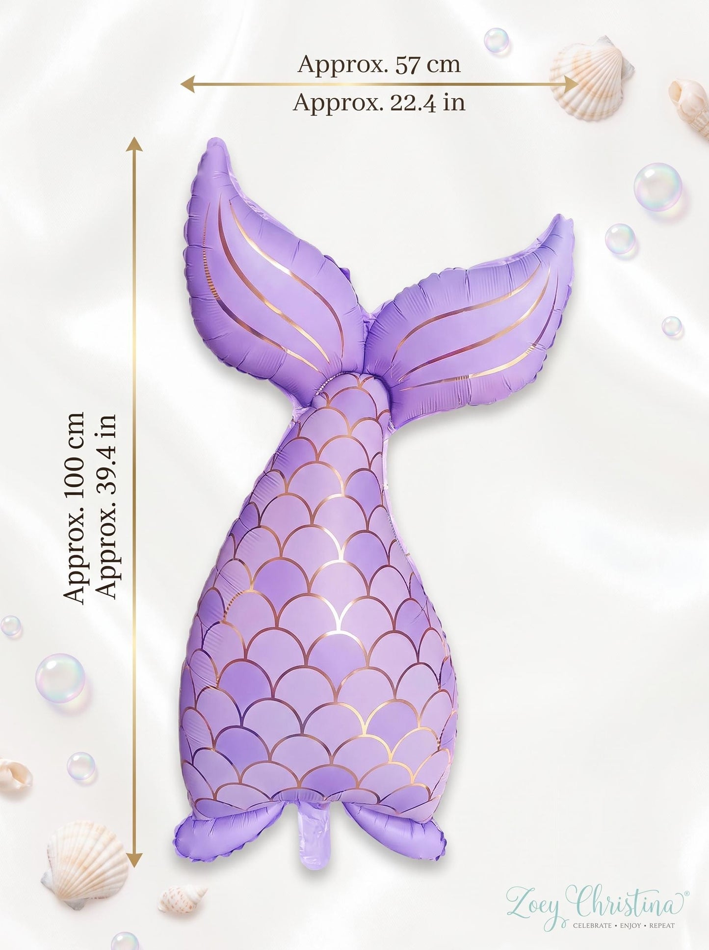 Mermaid Tail Party Balloons: Baby Shower Decor, Bridal Shower