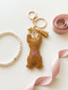 Rhinestone French Bulldog Keychain | Sparkly Frenchie Bag Charm for Frenchie Moms & Dog Lovers