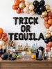 TRICK OR TEQUILA Balloon Banner | Halloween Bachelorette Party Decor | Spooky Girls Night