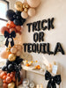 TRICK OR TEQUILA Balloon Banner | Halloween Bachelorette Party Decor | Spooky Girls Night