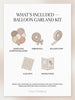 Slasher Halloween Balloon Garland Kit: Murder Mystery Halloween Decorations