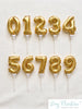 Mini Foil Number Balloon Cake Topper: Birthday Party Decor, Table Numbers, Wedding Centerpiece