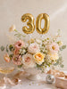 Mini Foil Number Balloon Cake Topper: Birthday Party Decor, Table Numbers, Wedding Centerpiece