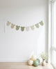 Blue or Green Gingham print Bodysuit Garland, Baby Shower Banner Decoration