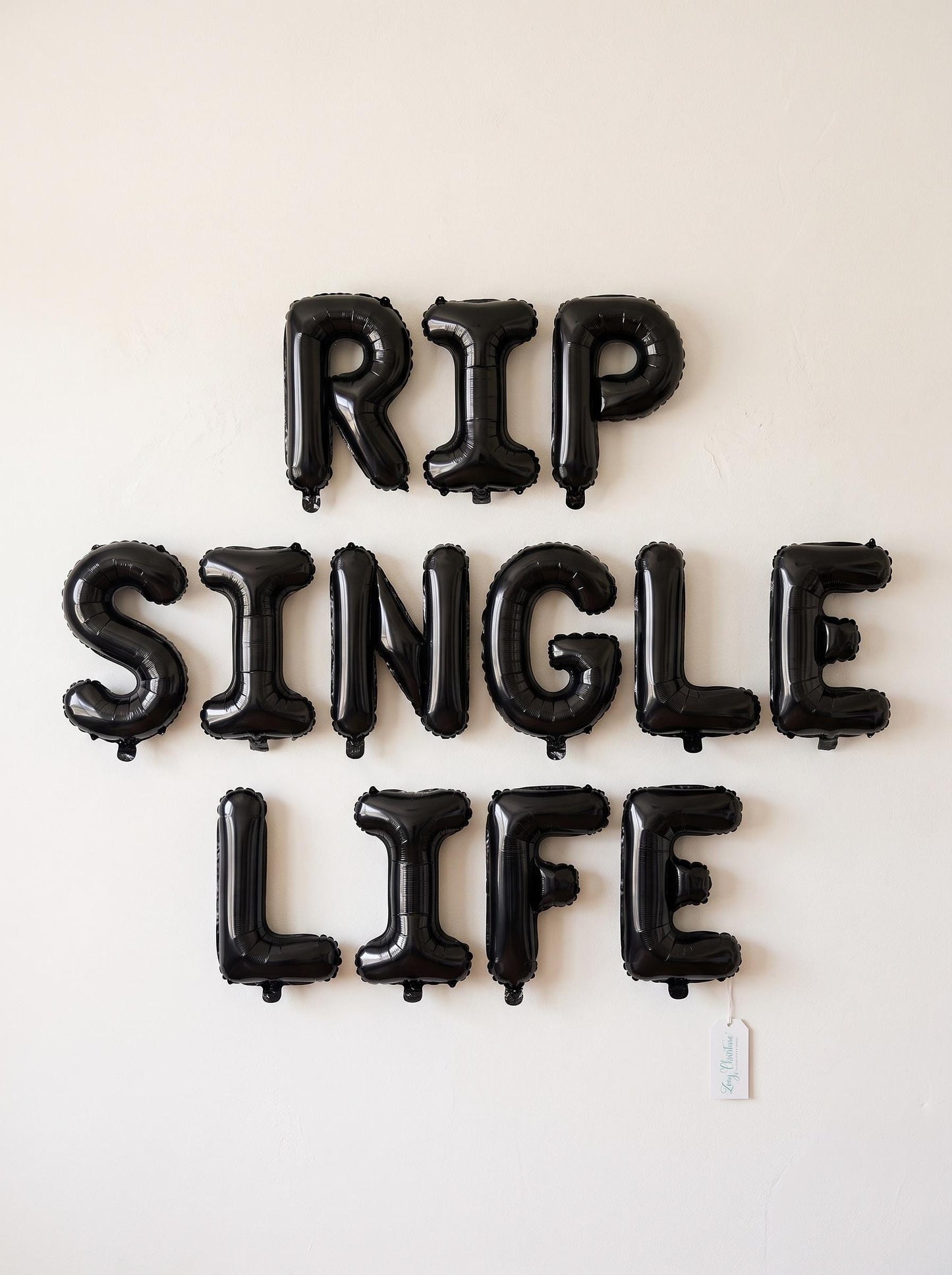 RIP SINGLE LIFE Balloon Banner | Halloween Bachelorette Party Decor | Final Boo Decorations