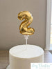 Mini Foil Number Balloon Cake Topper: Birthday Party Decor, Table Numbers, Wedding Centerpiece