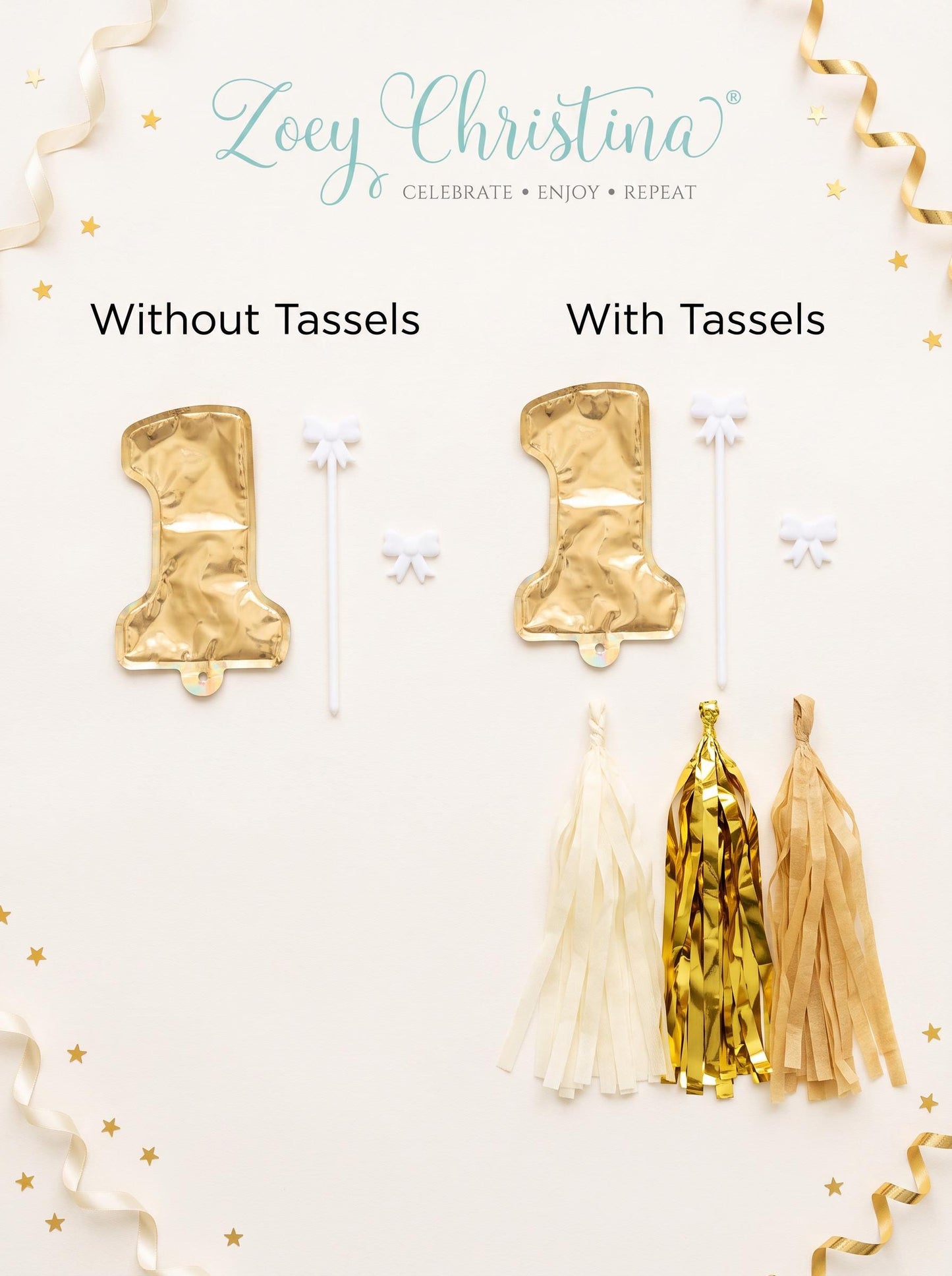 Mini Foil Number Balloon Cake Topper: Birthday Party Decor, Table Numbers, Wedding Centerpiece