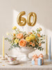 Mini Foil Number Balloon Cake Topper: Birthday Party Decor, Table Numbers, Wedding Centerpiece