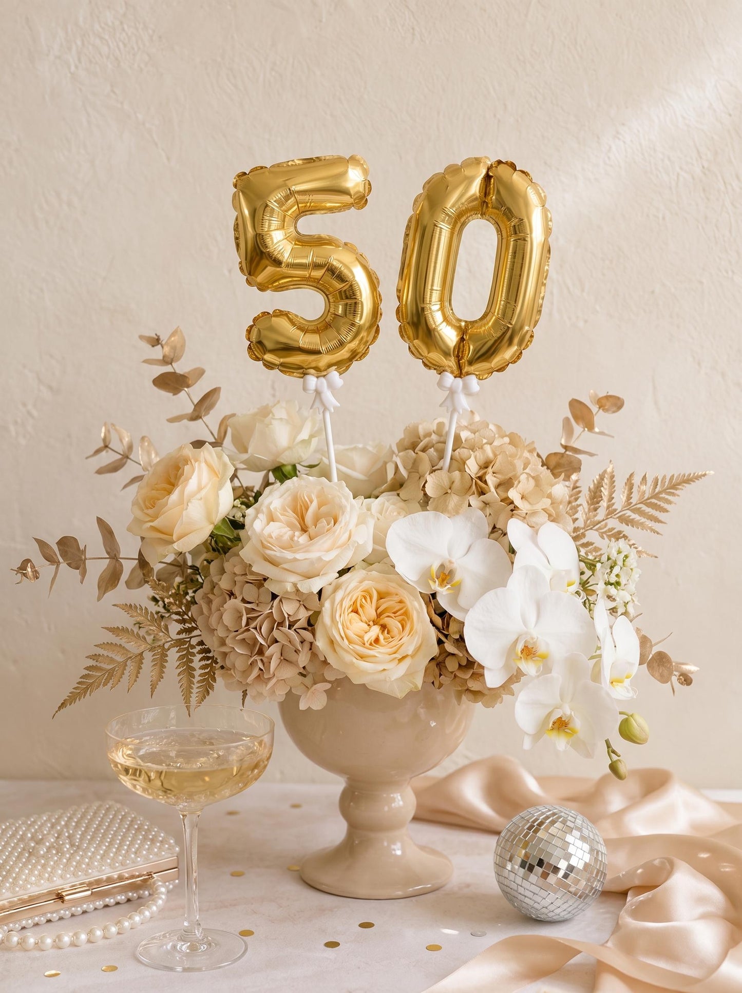 Mini Foil Number Balloon Cake Topper: Birthday Party Decor, Table Numbers, Wedding Centerpiece