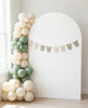 Blue or Green Gingham print Bodysuit Garland, Baby Shower Banner Decoration