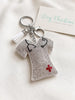 Nurse Keychain Rhinestone Scrub Top: RN Medical Gift, Healthcare Worker Accessory