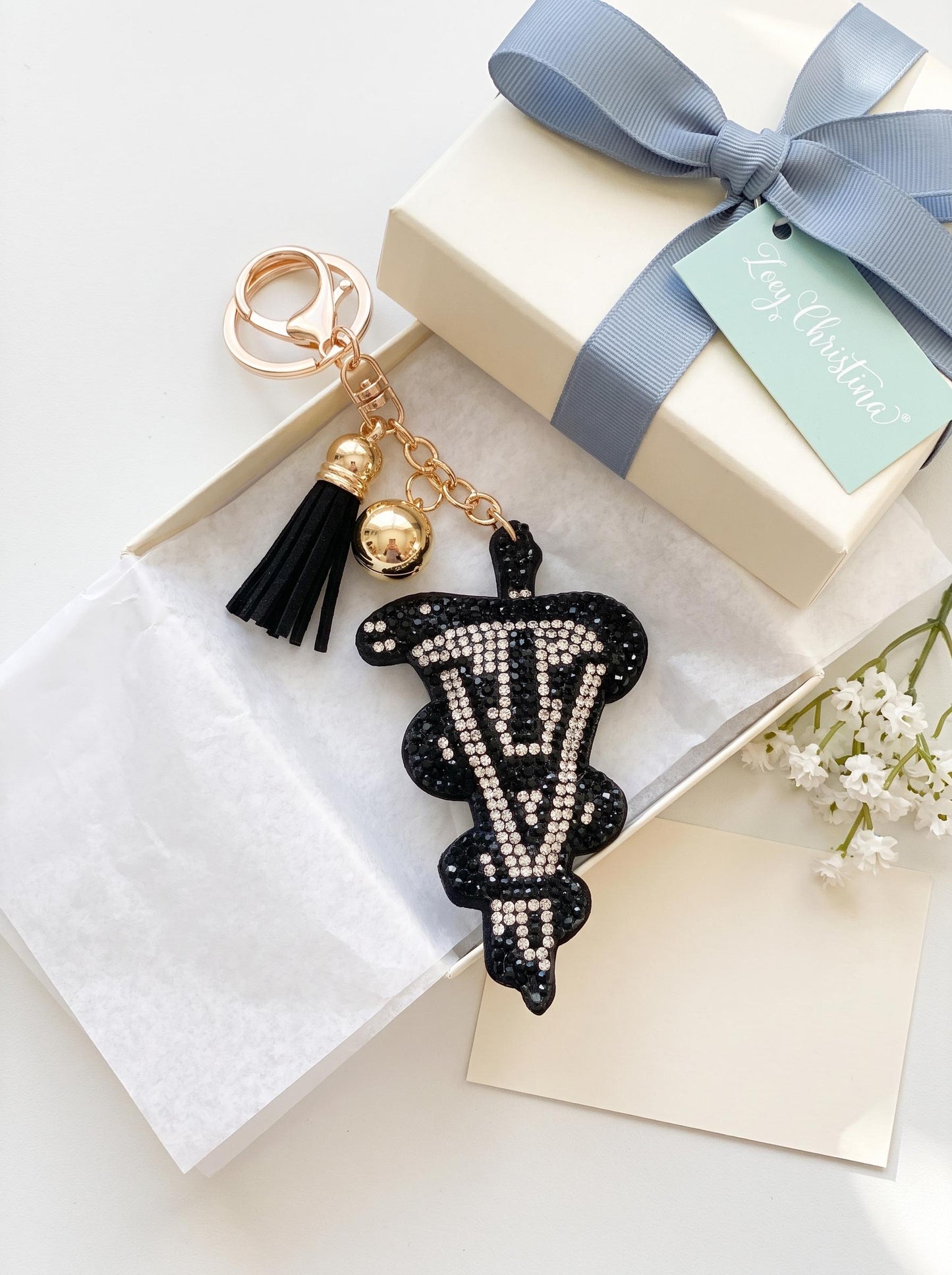 Veterinary Rhinestone Keychain: Vet Tech Veterinarian Gift