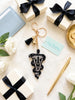 Veterinary Rhinestone Keychain: Vet Tech Veterinarian Gift
