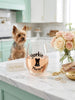 Yorkie Mama 18 oz Stemless Wine Glass, Yorkshire Terrier Design