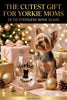 Yorkie Mama 18 oz Stemless Wine Glass, Yorkshire Terrier Design