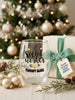 Social Worker 18 oz Stemless Wine Glass, Therapy Glass Design