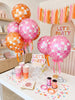 Pink or Orange Disco Ball Foil Balloon, New Year’s Eve Party Decor