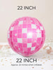Pink or Orange Disco Ball Foil Balloon, New Year’s Eve Party Decor