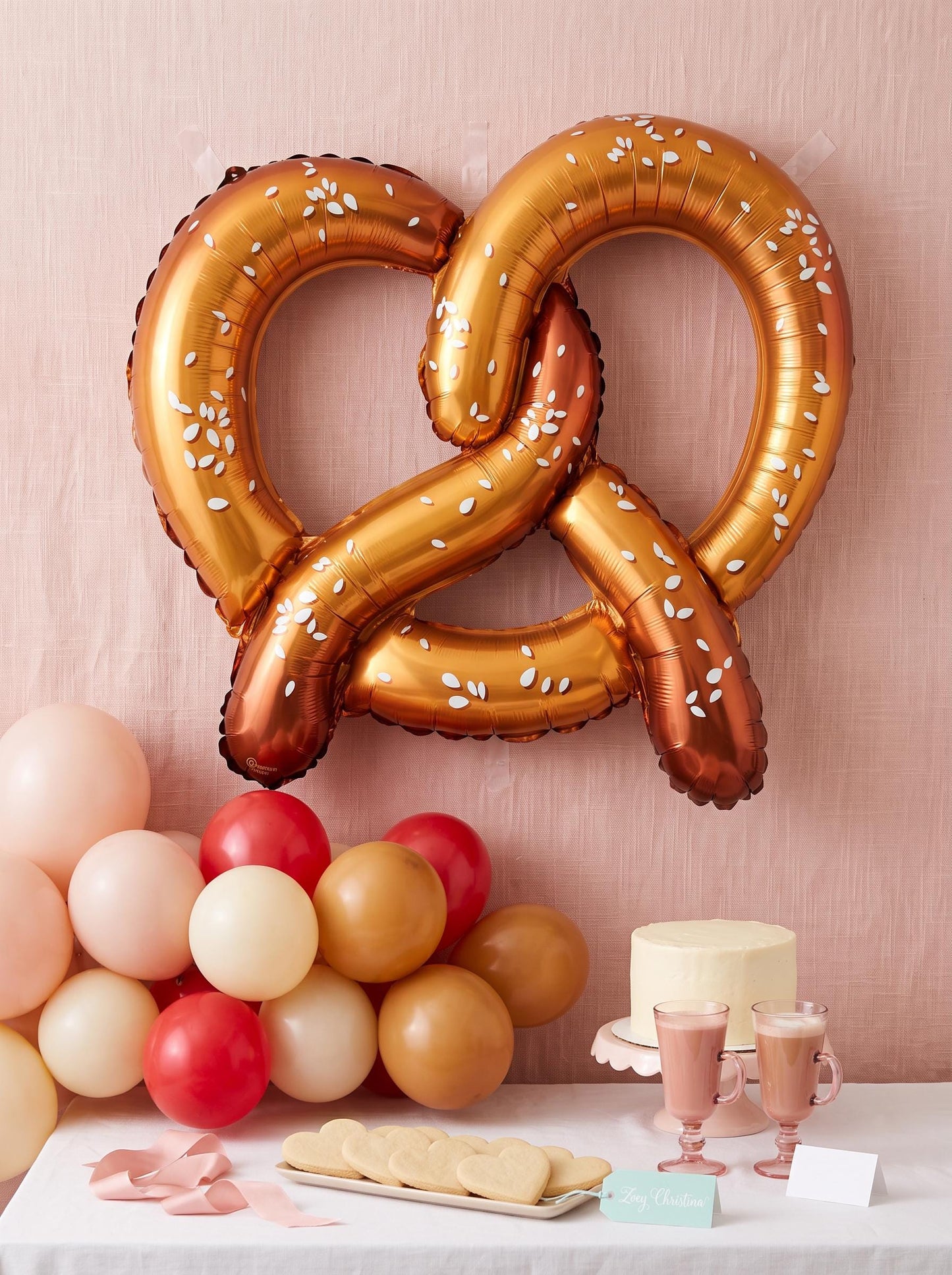 Pretzel Balloon, Oktoberfest Party Decor, Pretzel Bar Decoration