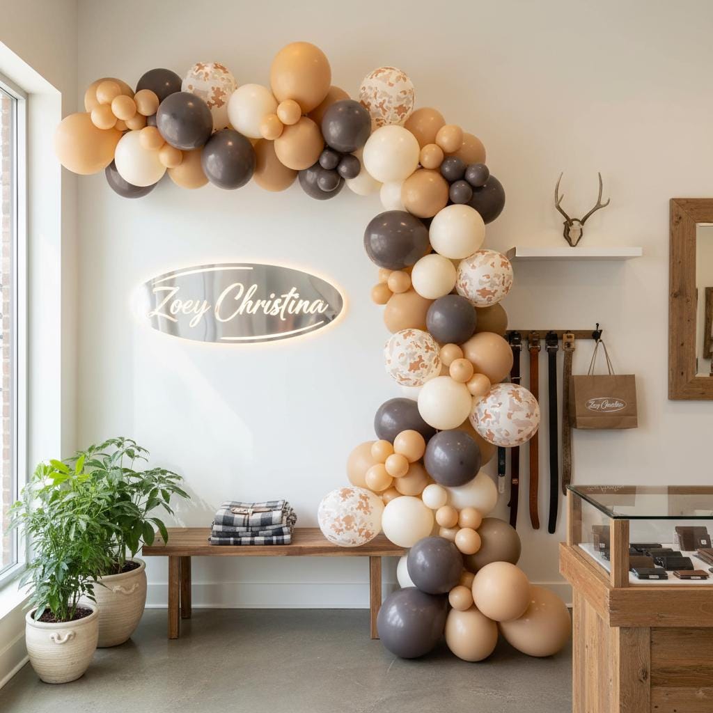The Hunt Is Over Balloon Garland Kit: Hunting Bachelorette Party Decorations, Camo Bridal Shower
