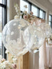 Ivory Confetti Balloons, Wedding Bridal Shower Decorations (12" Latex)