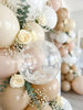 Ivory Confetti Balloons, Wedding Bridal Shower Decorations (12" Latex)