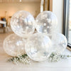 Ivory Confetti Balloons, Wedding Bridal Shower Decorations (12" Latex)