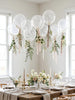 Ivory Confetti Balloons, Wedding Bridal Shower Decorations (12" Latex)