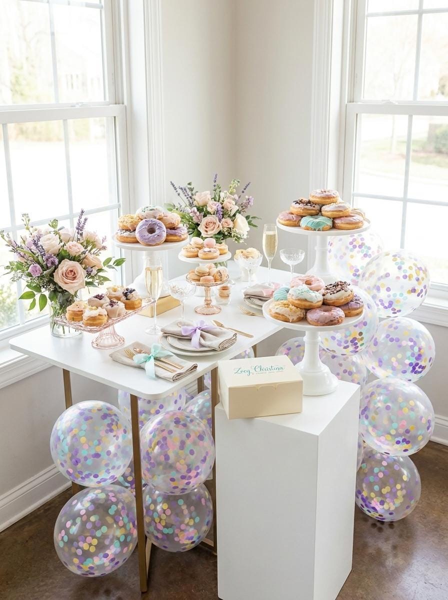 Pastel Confetti Balloons: Sprinkle Birthday Decorations, Ice Cream Party Decor, Donut Birthday, Candy Theme