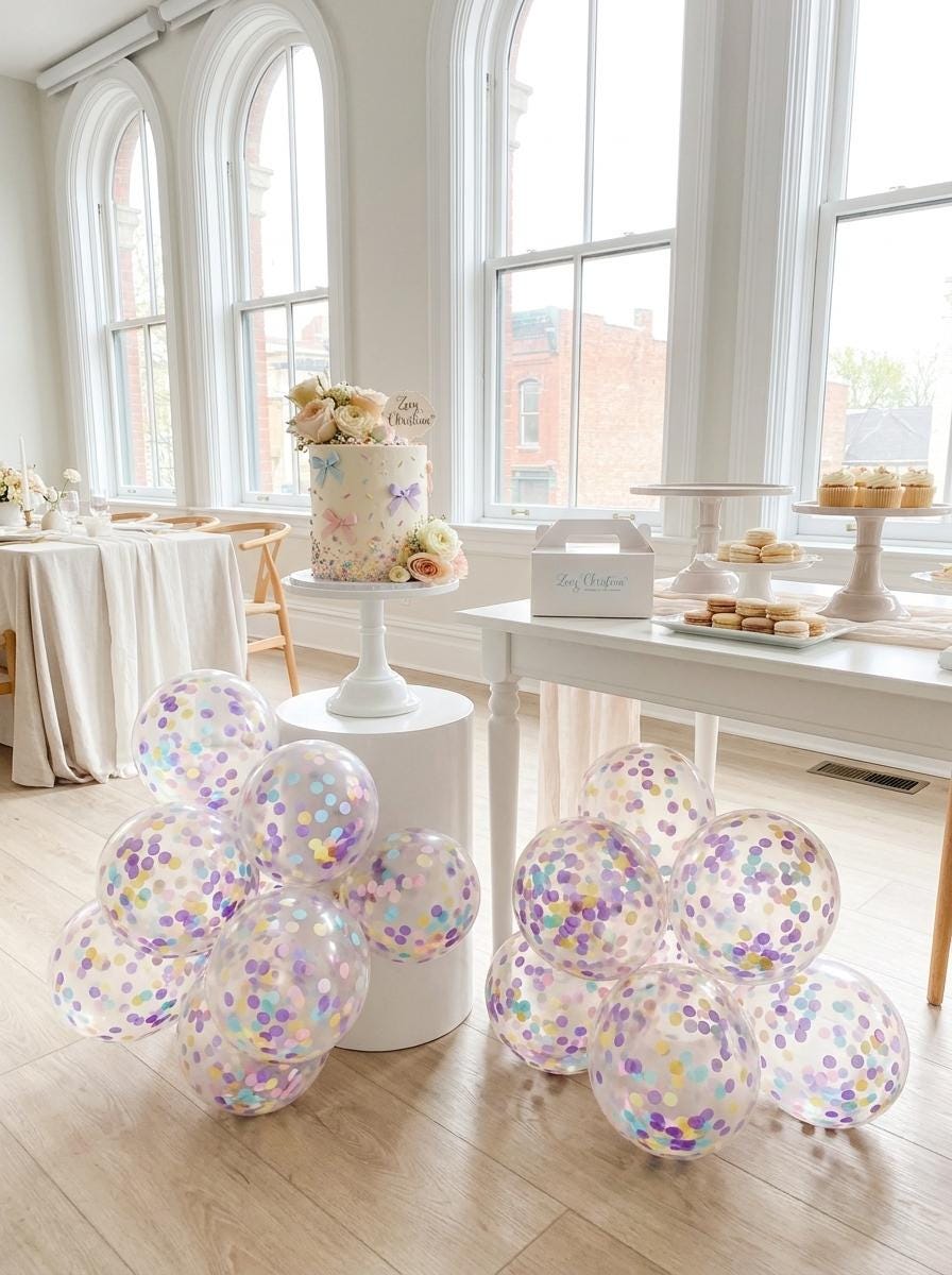 Pastel Confetti Balloons: Sprinkle Birthday Decorations, Ice Cream Party Decor, Donut Birthday, Candy Theme