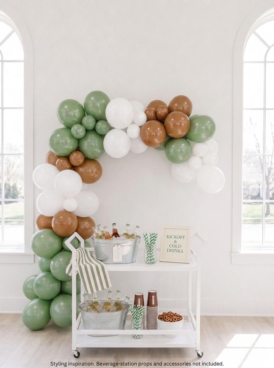 Football Balloon Garland Kit:  Game Day Party Decorations, Football Birthday Decor, Tailgate Balloons