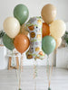 Wild One Balloon Bouquet Kit: Safari First Birthday Balloons, Jungle 1st Birthday Party Decorations