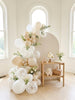 Ivory Confetti Balloons, Wedding Bridal Shower Decorations (12" Latex)